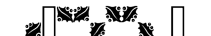 Holly Leaves Font OTHER CHARS