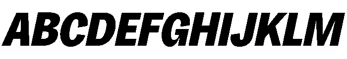 Honesta Black Italic Font UPPERCASE
