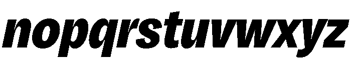 Honesta Black Italic Font LOWERCASE