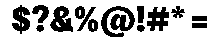 Honesta Black Font OTHER CHARS