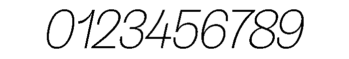 Honesta Extra Light Italic Font OTHER CHARS