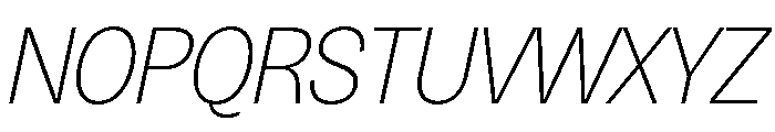 Honesta Extra Light Italic Font UPPERCASE