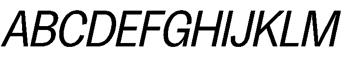 Honesta Italic Font UPPERCASE