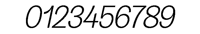 Honesta Light Italic Font OTHER CHARS