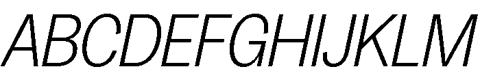 Honesta Light Italic Font UPPERCASE