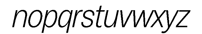 Honesta Light Italic Font LOWERCASE