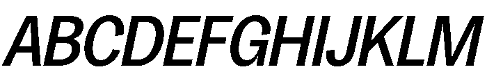 Honesta Medium Italic Font UPPERCASE