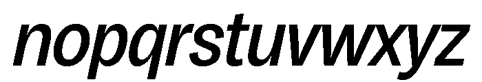 Honesta Medium Italic Font LOWERCASE