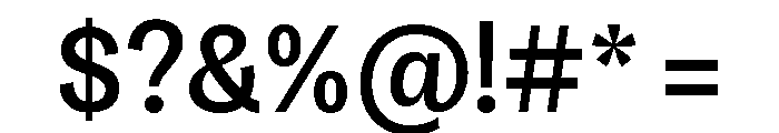Honesta Medium Font OTHER CHARS