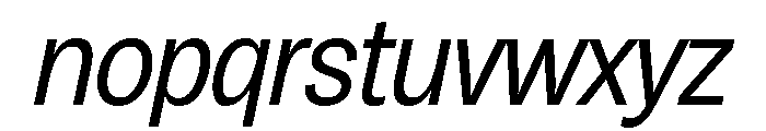 Honesta Regular Italic Font LOWERCASE