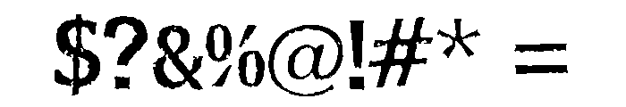 Hoosker Dont Regular Font OTHER CHARS