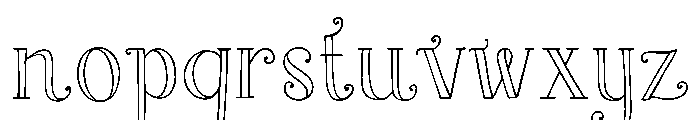 Horchata Regular Font LOWERCASE