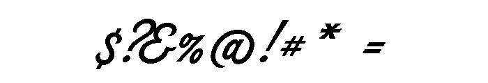 Hot Script Regular Font OTHER CHARS