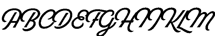 Hot Script Regular Font UPPERCASE