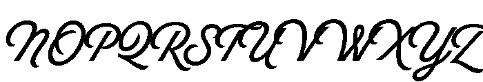 Hot Script Regular Font UPPERCASE