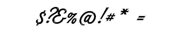 Hot Script Shine Font OTHER CHARS