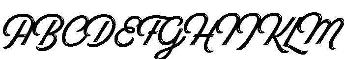 Hot Script Shine Font UPPERCASE