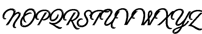 Hot Script Shine Font UPPERCASE