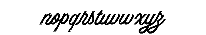 Hot Script Shine Font LOWERCASE