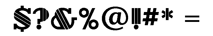 Hotel Regular Font OTHER CHARS