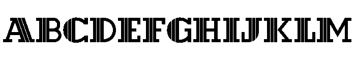 Hotel Regular Font UPPERCASE