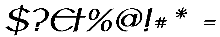 Hoy Bold Italic Font OTHER CHARS