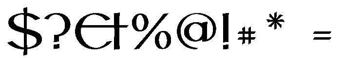 Hoy Bold Font OTHER CHARS
