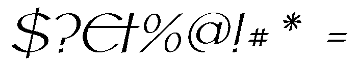 Hoy Regular Italic Font OTHER CHARS