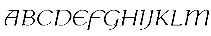 Hoy Regular Italic Font UPPERCASE