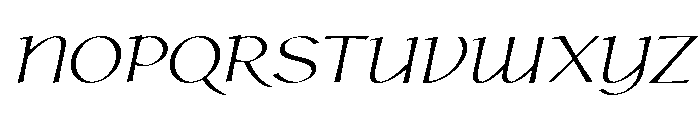 Hoy Regular Italic Font UPPERCASE