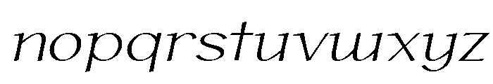 Hoy Regular Italic Font LOWERCASE