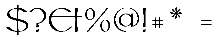 Hoy Regular Font OTHER CHARS