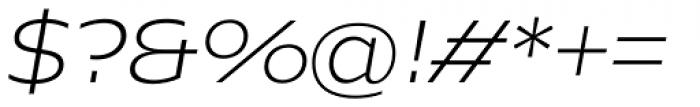 Hrot Light Italic Font OTHER CHARS
