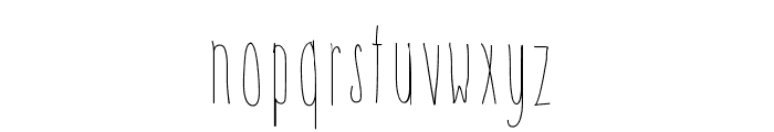 HsfSkinnyTowers Font LOWERCASE