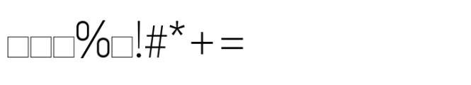 HS Amal HSAmal Thin Font OTHER CHARS