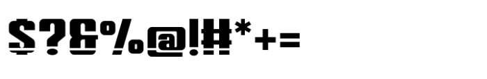HS Hope R Bold Stencil Font OTHER CHARS
