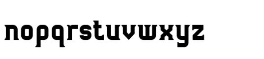 HS Sama Bold Font LOWERCASE