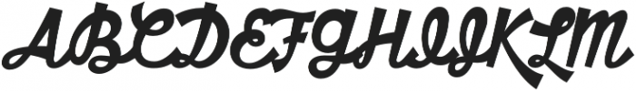 HT Motel Regular otf (400) Font UPPERCASE