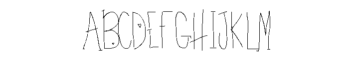 htKissMe Font UPPERCASE