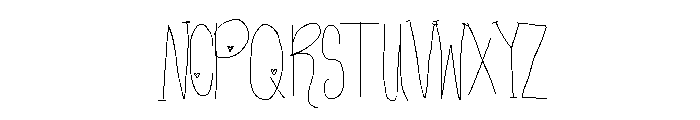 htKissMe Font UPPERCASE