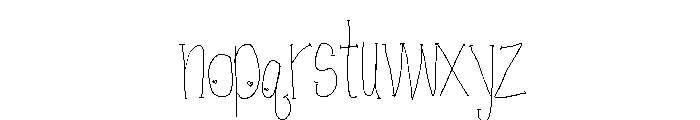 htKissMe Font LOWERCASE