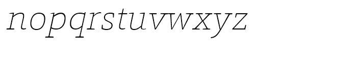 HT Foro Thin Italic Font LOWERCASE