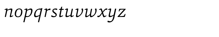 HT Sina Light Italic Font LOWERCASE