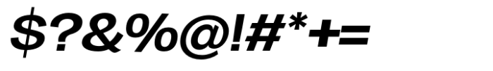 HT Arcadia Grotesk Expanded Expanded Semibold Italic Font OTHER CHARS