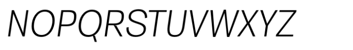 HT Arcadia Grotesk Light Italic Font UPPERCASE