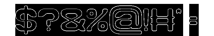 HUMAN LIFE-Hollow-Inverse Font OTHER CHARS