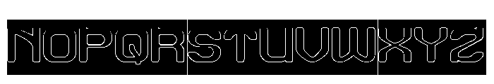 HUMAN LIFE-Hollow-Inverse Font UPPERCASE
