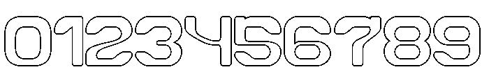 HUMAN LIFE-Hollow Font OTHER CHARS