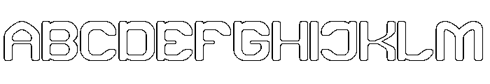 HUMAN LIFE-Hollow Font UPPERCASE