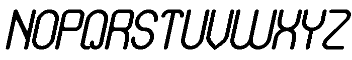 HUMANIZED MACHINE Bold Italic Font UPPERCASE